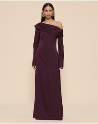 CHANCERY - Manar Asymmetric Draped Shoulder Dress