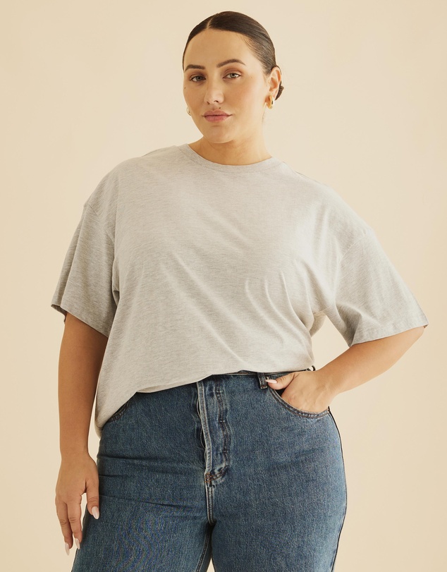 Atmos&Here Curvy - Organic Cotton Boyfriend Tee