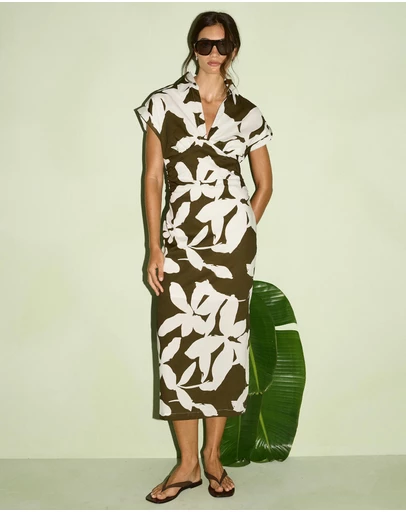 Staple the Label - Liora Shirt Midi Dress