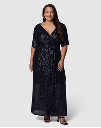 Pink Dusk by Curve Project - Lure Sequin Maxi Dress