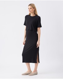 Ripe Maternity - Ivy Rib Nursing Dress