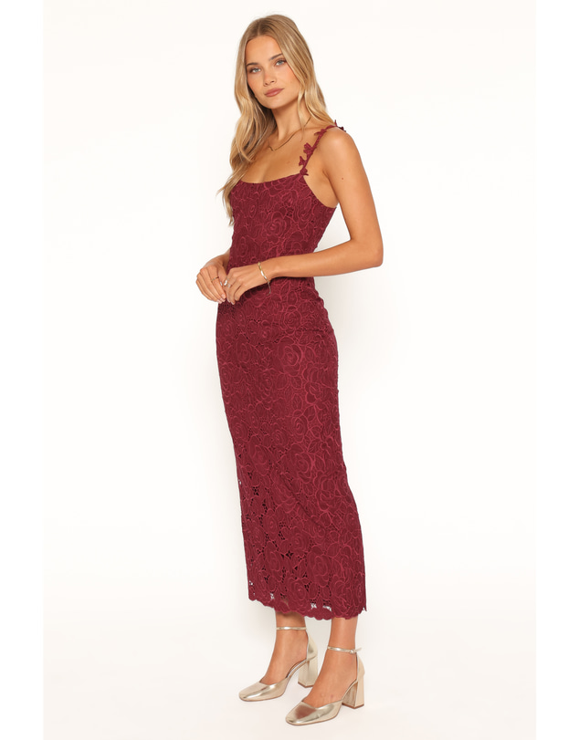Petal & Pup - Rosana Maxi Dress - Cherry