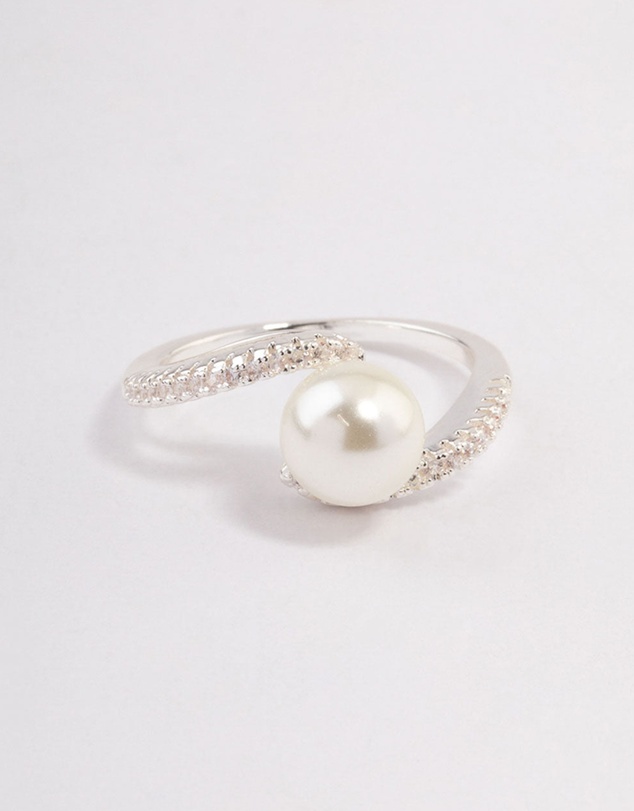 Lovisa - Silver Plated Wrapped Pearl Ring