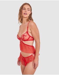 Bras N Things - Night Games Oh La La Unlined Cami - Light Red