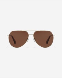 Hawkers Co - HAWKERS - Polarized Karat Brown SHADOW Sunglasses for Men and Women UV400