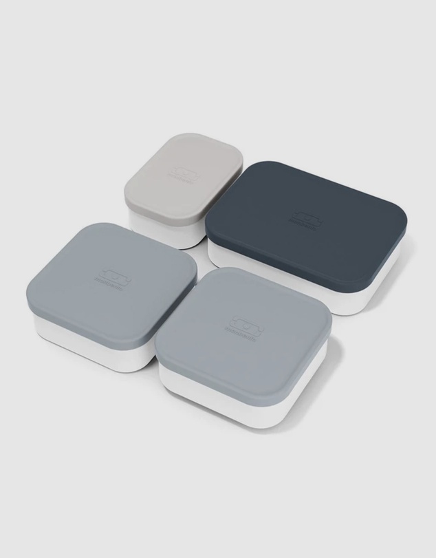 Monbento - Monbento MB Extra Bento Box Containers - Grey Blue Mix