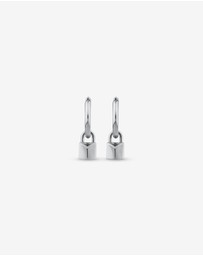 Michael Hill - Signature Lock Hoop Huggie Earrings in Sterling Silver