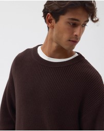 AERE - Organic Cotton Fisherman Rib Jumper