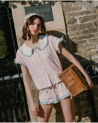 Chouchou Intimates - Primrose Short Sleeve Shirt