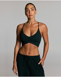 Rockwear - Luxesoft Rouched Low Impact Sports Bra