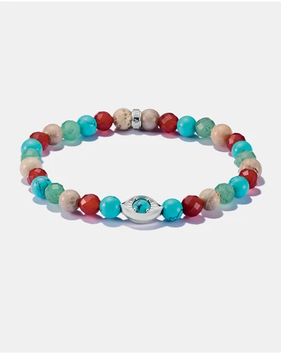 THOMAS SABO - THOMAS SABO Multicoloured Eye Bead Bracelet