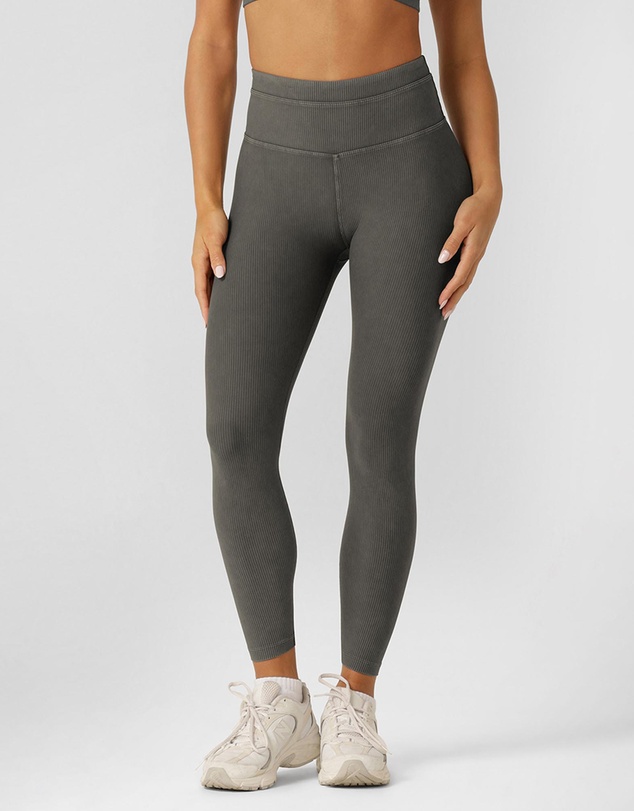Lorna Jane - Perform Washed Rib Ankle Biter Leggings