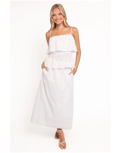 Petal & Pup - Juliette Maxi Skirt Set - White