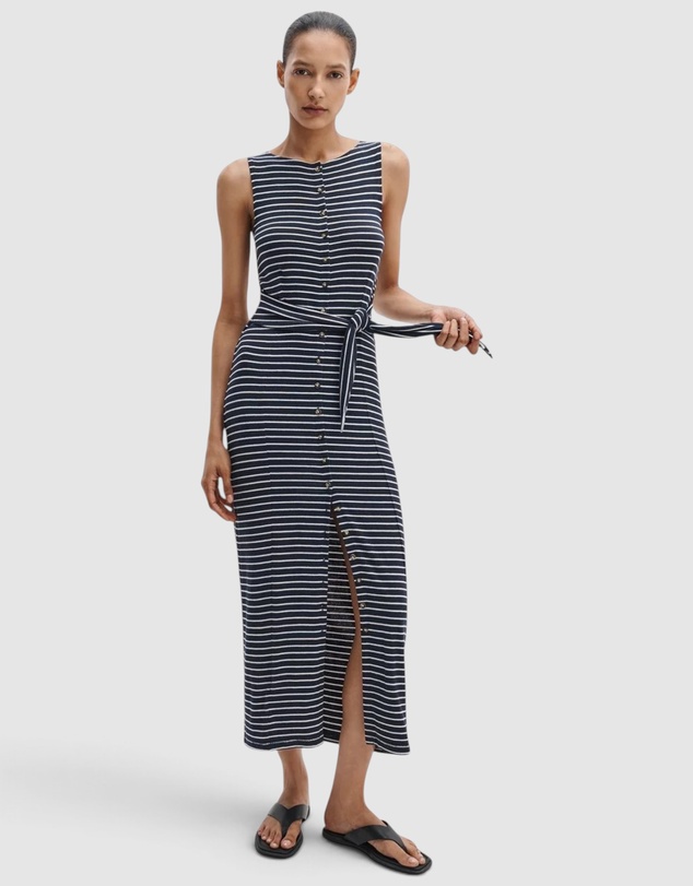 rag & bone - The Knit Button Tie Stripe Dress