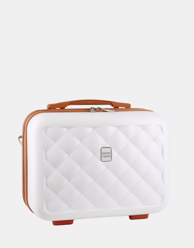 Pierre Cardin - Pierre Cardin Metro Medium Hard Shell with Mini Beauty Case Set + Leather Tag