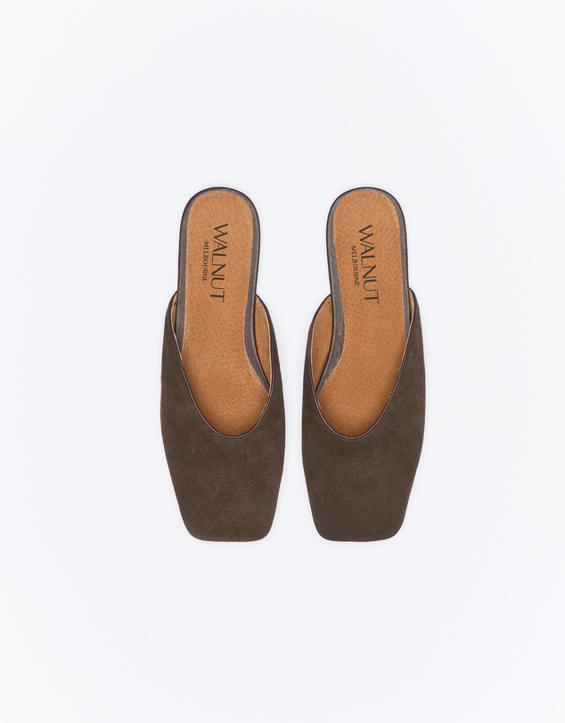 Walnut Melbourne - Tyla Leather Mule
