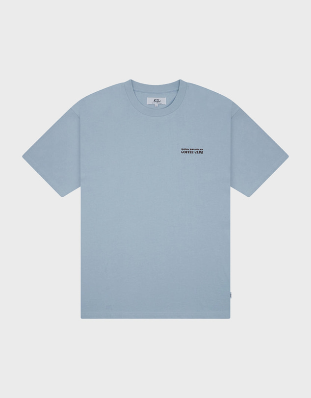 Budgy Smuggler - Heavyweight Light Blue Tee in Coffee Club