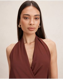 Forever New - Aaliyah Wrap Halter Neck Midi Dress