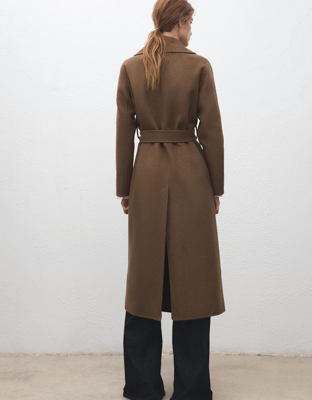 M.N.G - Handmade Wool Coat With Belt