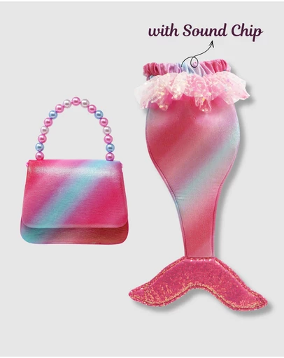 Pink Poppy - Rainbow Mermaid Tail Accessories Bundle