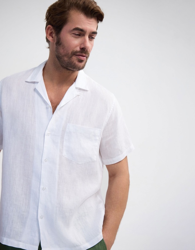 Oxford - Griffin French Linen Short Sleeve Shirt