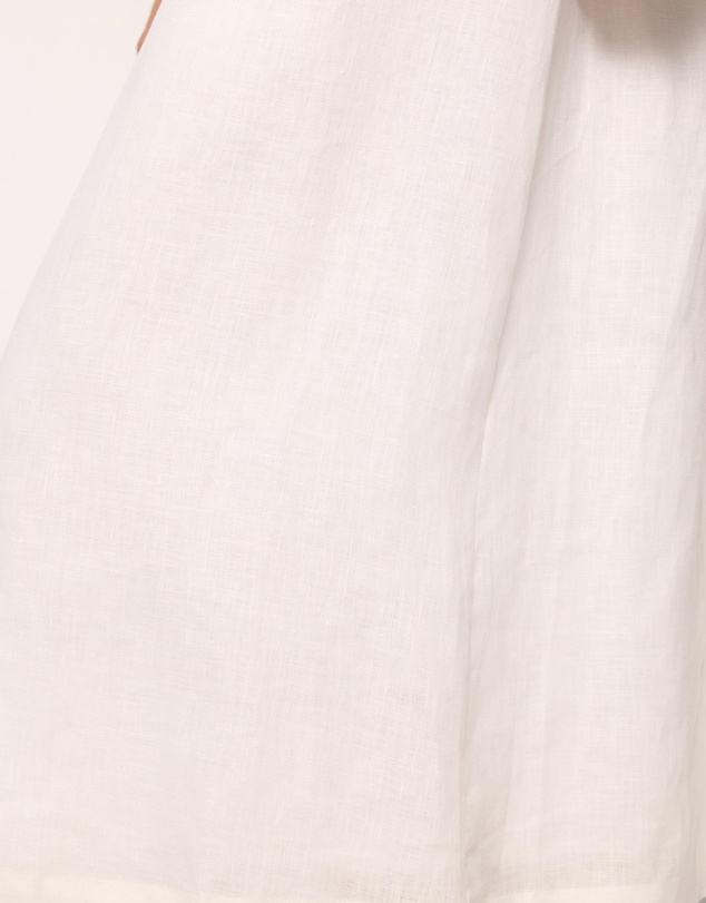 AERE - Ash Square Neck Linen Midi Dress