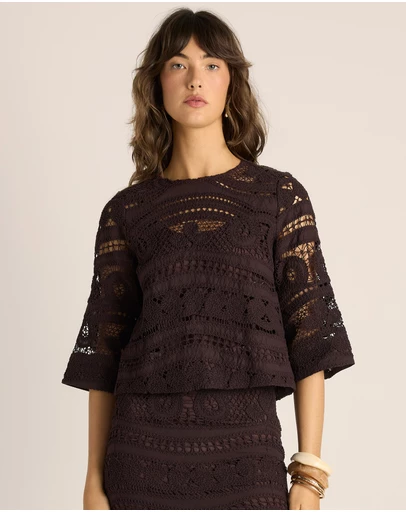 Fate + Becker - Gaia Lace Top