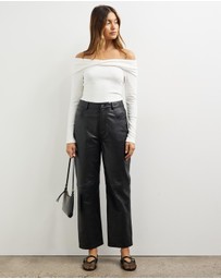 Minima Esenciales - Alita Off Shoulder Jersey Top