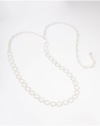 Lovisa - Silver Mini Open Diamante Circle Belt
