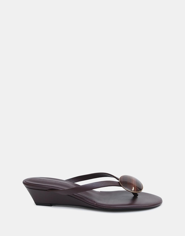 Christopher Esber - Aura Quartz Flip Flop Wedges