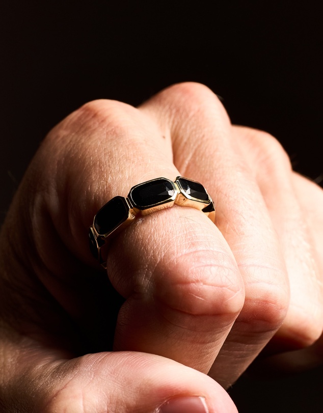 Rawninety - Haven Onyx Ring Gold