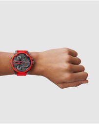 Diesel - The Daddies Series Red Analogue Watch