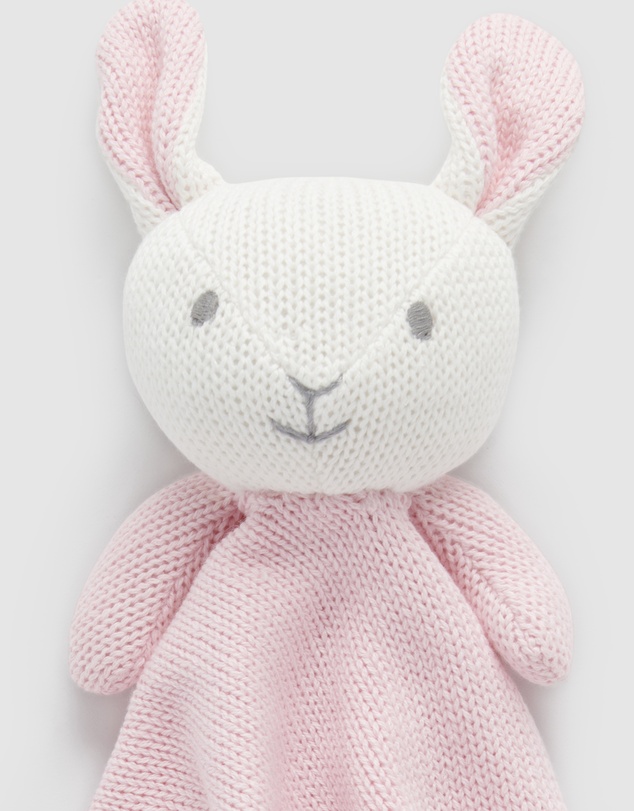 Purebaby - Knitted Bunny Comforter-Babies