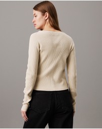 Calvin Klein Jeans - Slim Ribbed Cotton Cardigan