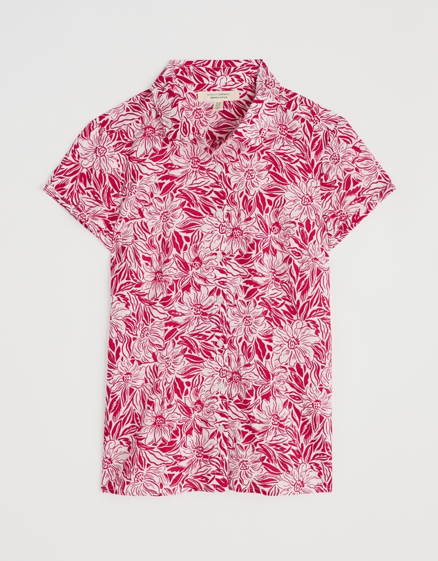 Seasalt - Seasalt Cornwall Stream Flower Scarlet Rushmaker Shirt