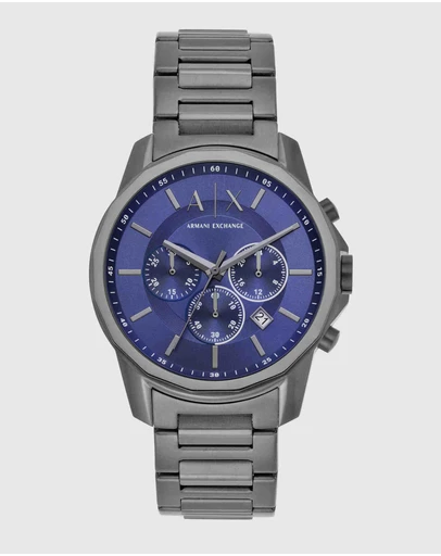 Armani Exchange - Gun-Metal Chronograph Watch