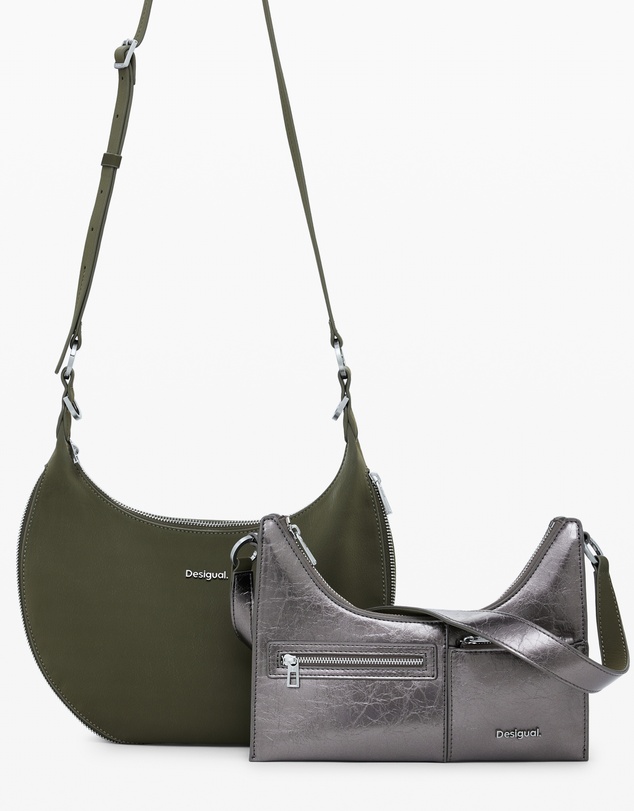 Desigual - Medium metallic convertible bag