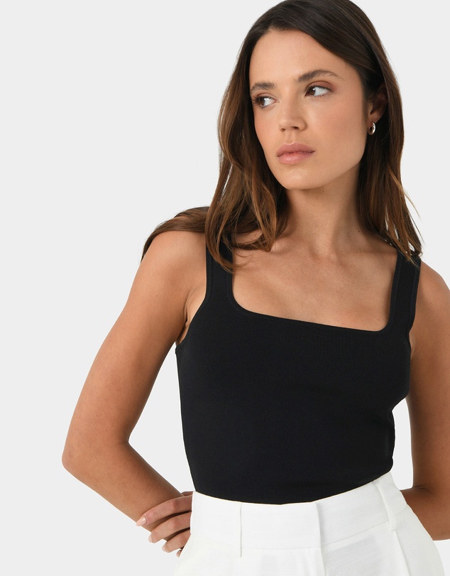 Forcast - Miami Cropped Sleeveless Knit Top