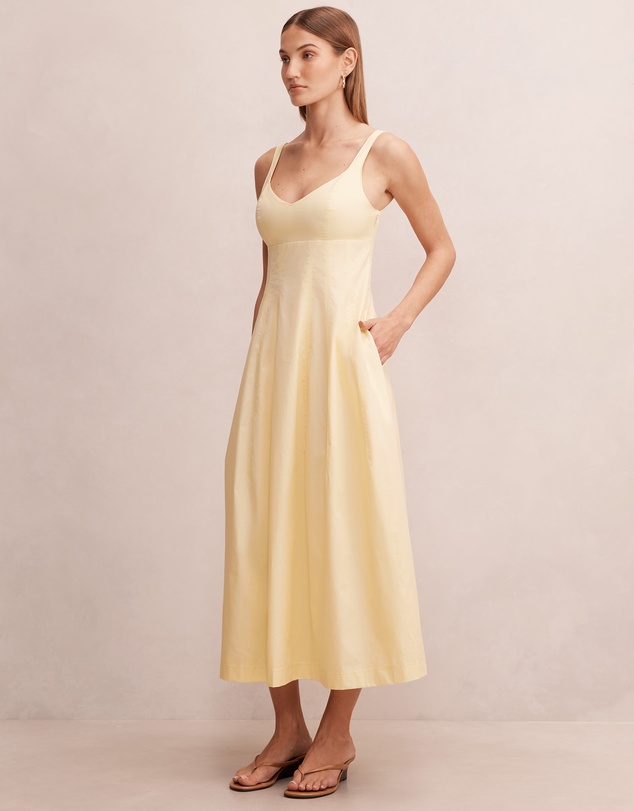 Forever New - Chessy Seamed Cotton Midi Dress