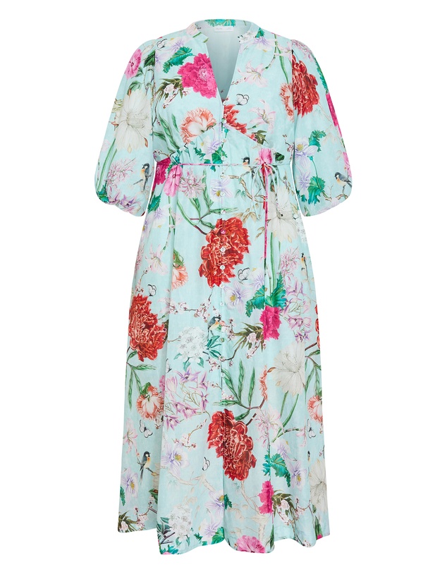 City Chic - Flora Print Cotton Maxi Dress