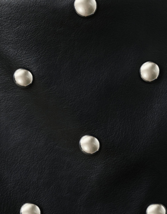 M.N.G - Studded Faux-Leather Skirt