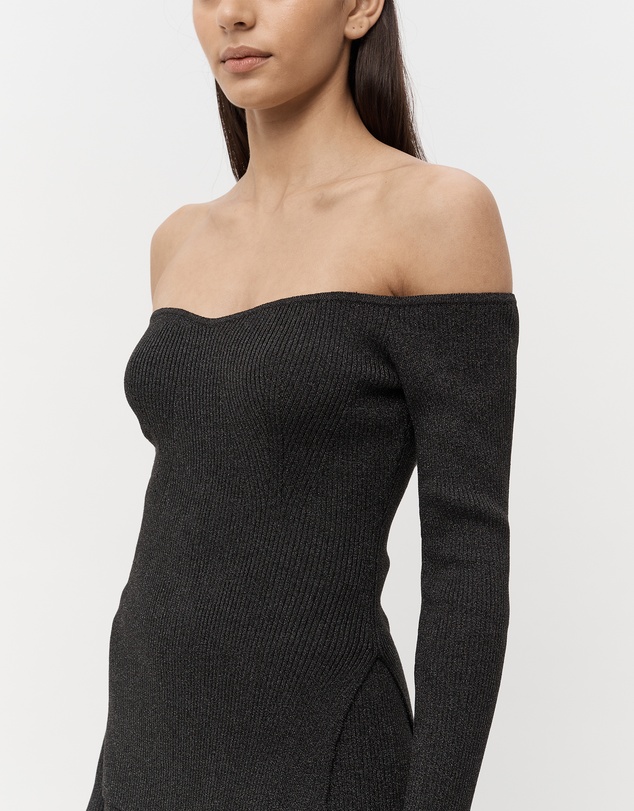 FRIEND of AUDREY - Nellie Off Shoulder Sparkle Knit Top