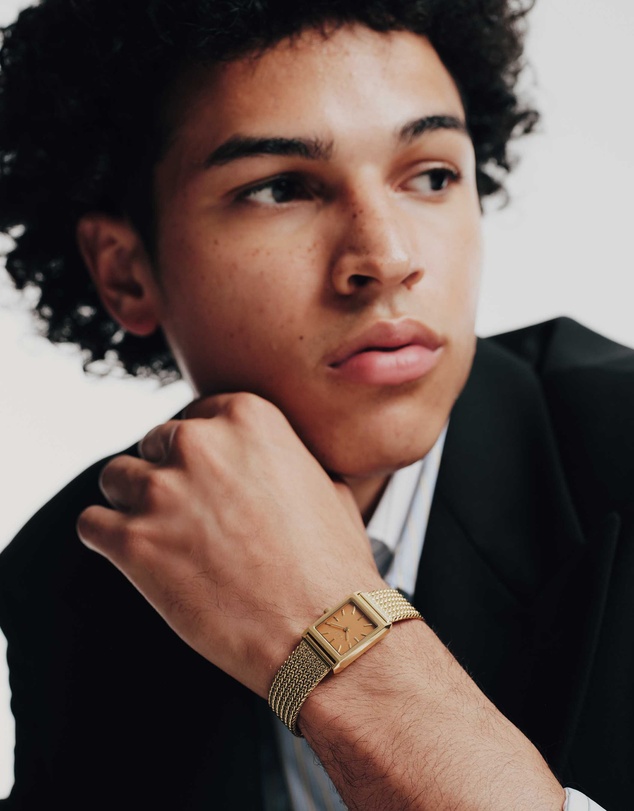 Breda - Virgil Tethered Metal Mesh Watch, 20MM