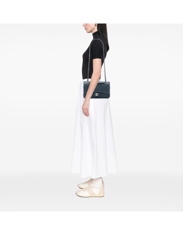 Pre-Loved by Azura Reborn - Pre-Loved Medium Classic Lambskin Double Flap