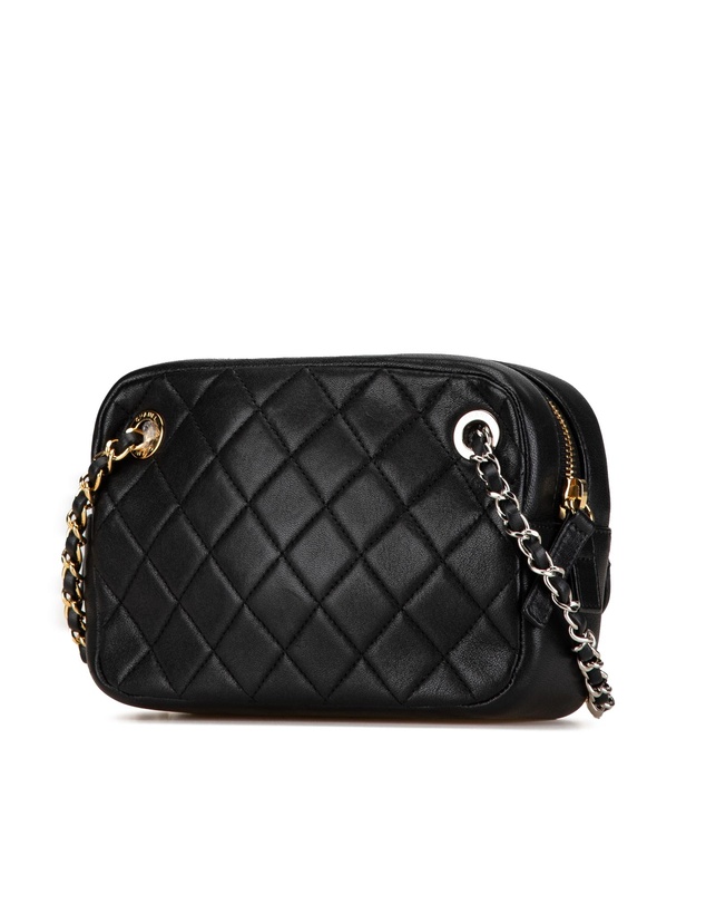 Pre-Loved by Azura Reborn - Pre-Loved CC Quilted Lambskin Chain Camera Bag