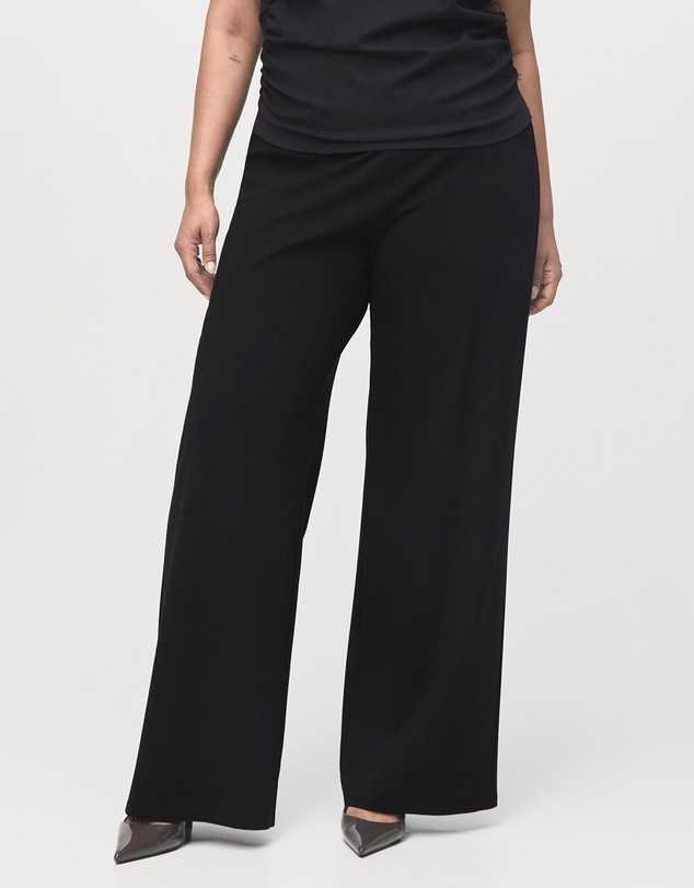 M.N.G - Straight-Fit Trousers With Elastic Waist