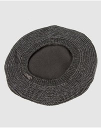 Max Alexander - European Made Crocheted Grey Wool Beret