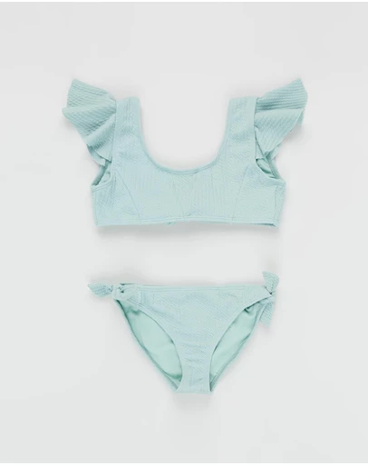 Duskii - Aya Frill Bikini Set - Teens