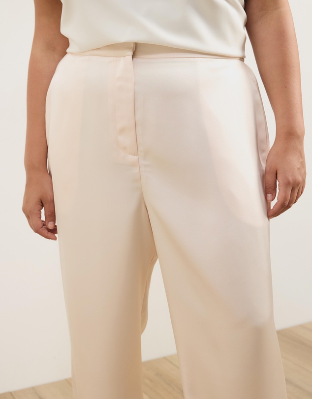 Atmos&Here Curvy - Safffy Satin Pants
