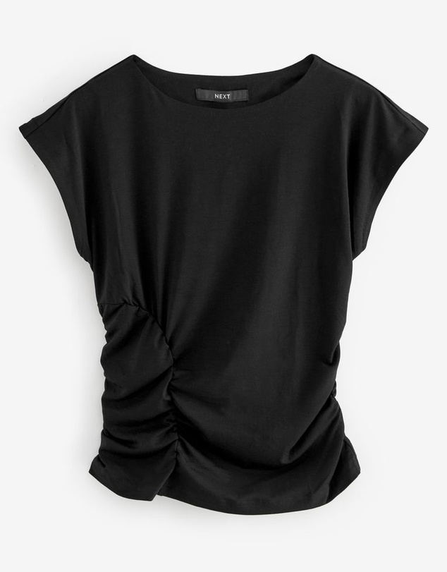 NEXT - Ruched Cap Sleeve Top